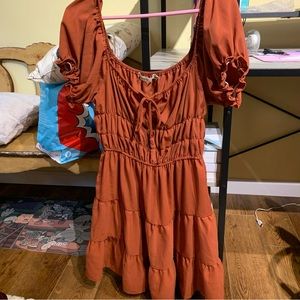 Terracotta Cottagecore Dress
